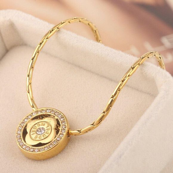 NEW Henri Bendel Gold Pave Snake Chain Necklace - Picture 9 of 10